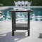 Flash Furniture Newport HDPE 2-Tier Adirondack Side Table - All-Weather - Indoor/Outdoor Black LE-HMP-1035-1517H-BK-GG - alternate 1